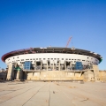 Construction of a football stadium on the western side of Krestovsky Island in St. Petersburg